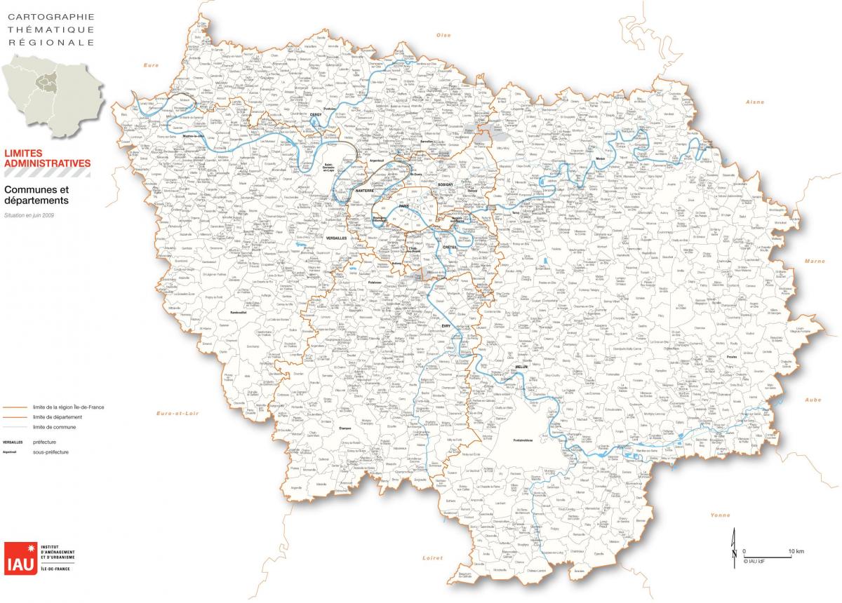 Карту Іль-дэ-Франс