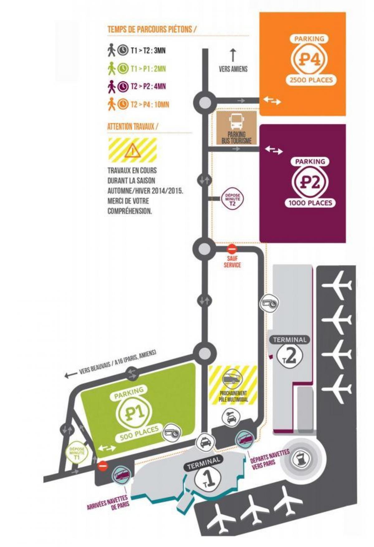 Карта аэрапорта Бове
