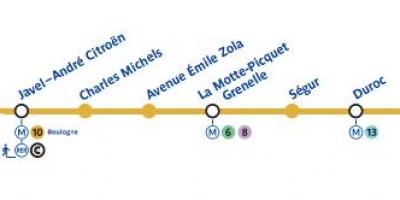 Карта метро Парыжа 10