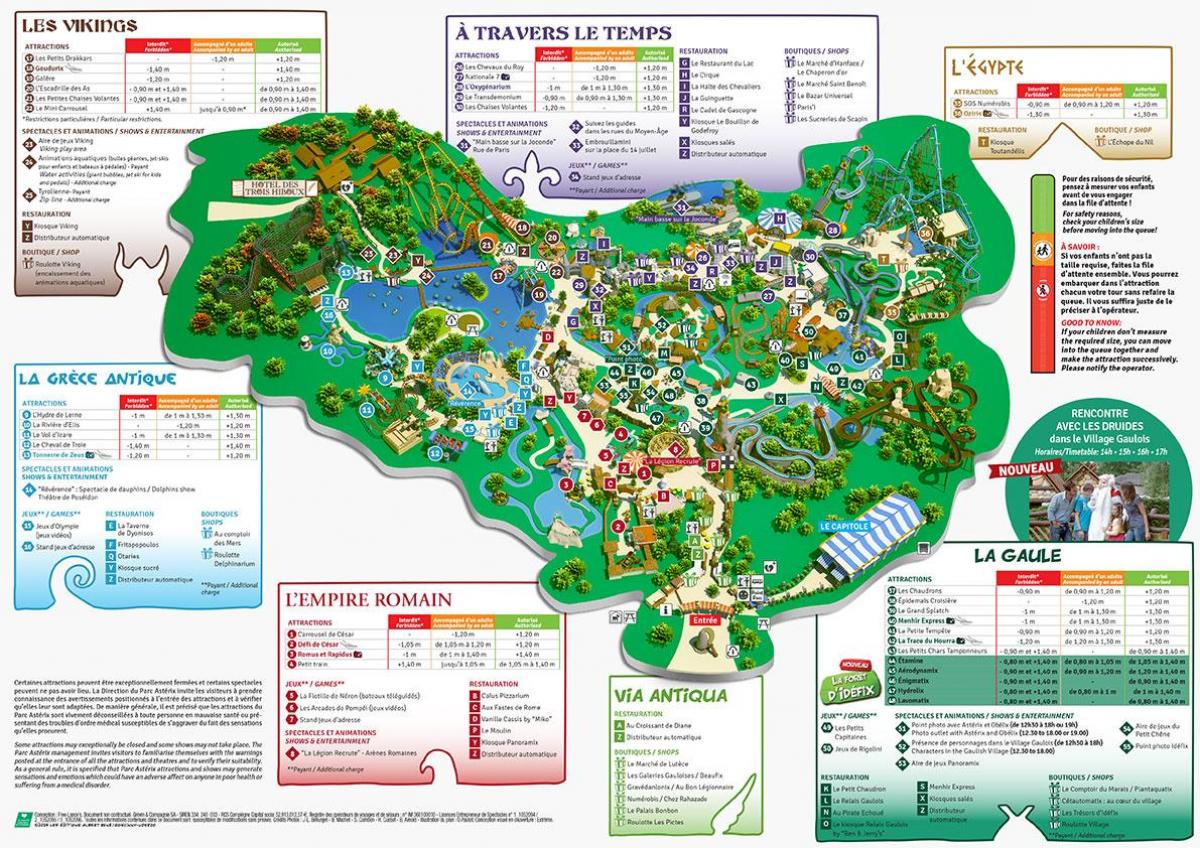 Карта Астэрыкс парк