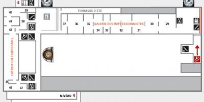 Карта музея Орсе ўзровень 5